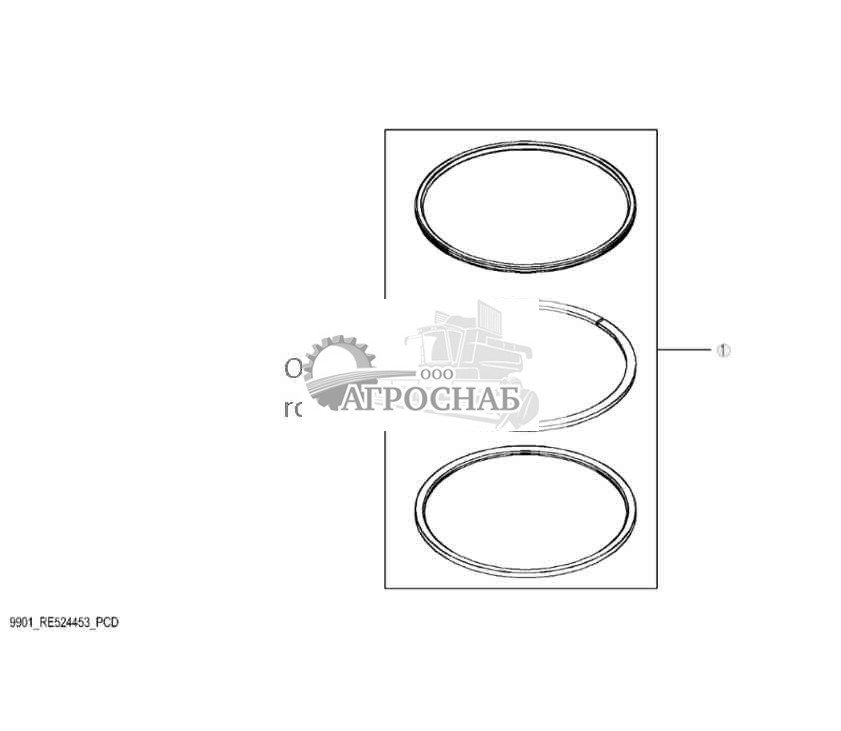 9901 Комплект поршневых колец 